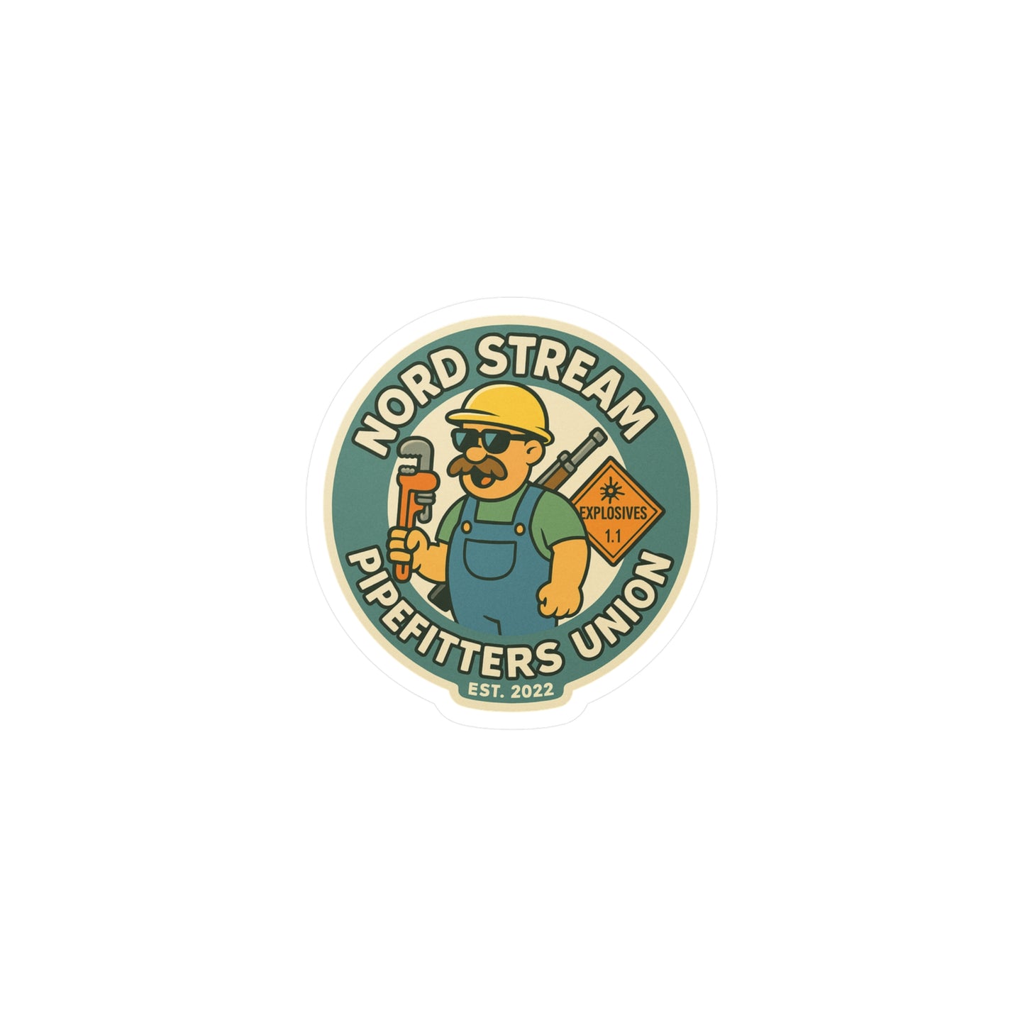 Nord Stream Pipefitters Union Sticker