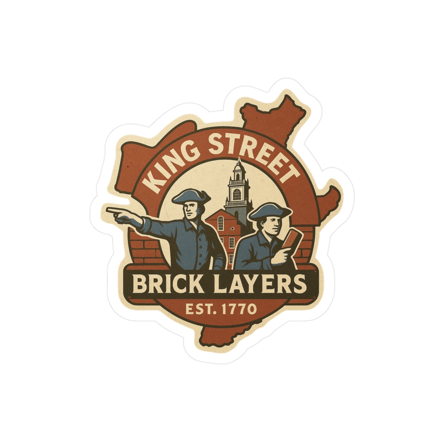 King Street Bricklayers Sticker