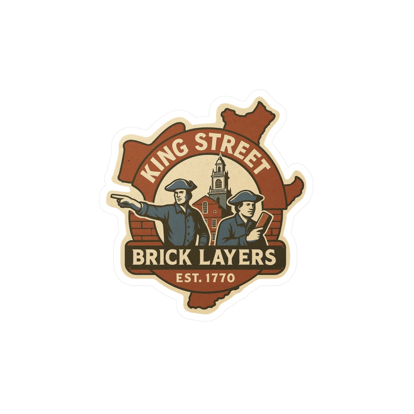 King Street Bricklayers Sticker